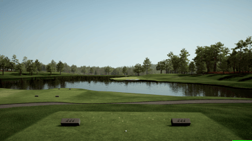 Quail Hollow Golf Club on a golf simulator