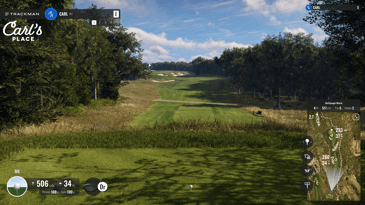 A par 5 at Bethpage Black golf course in New York.