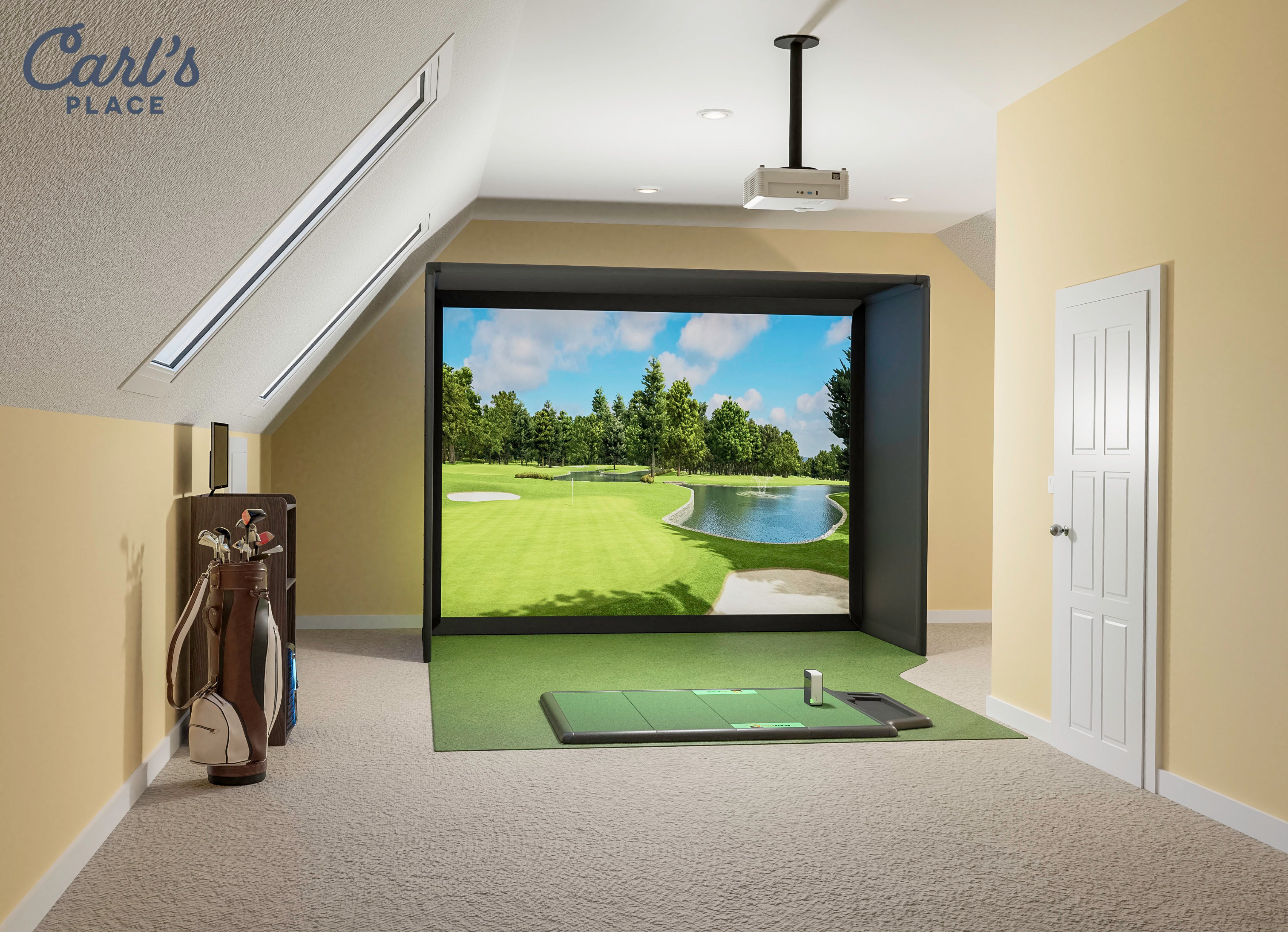 Golf simulator rendering