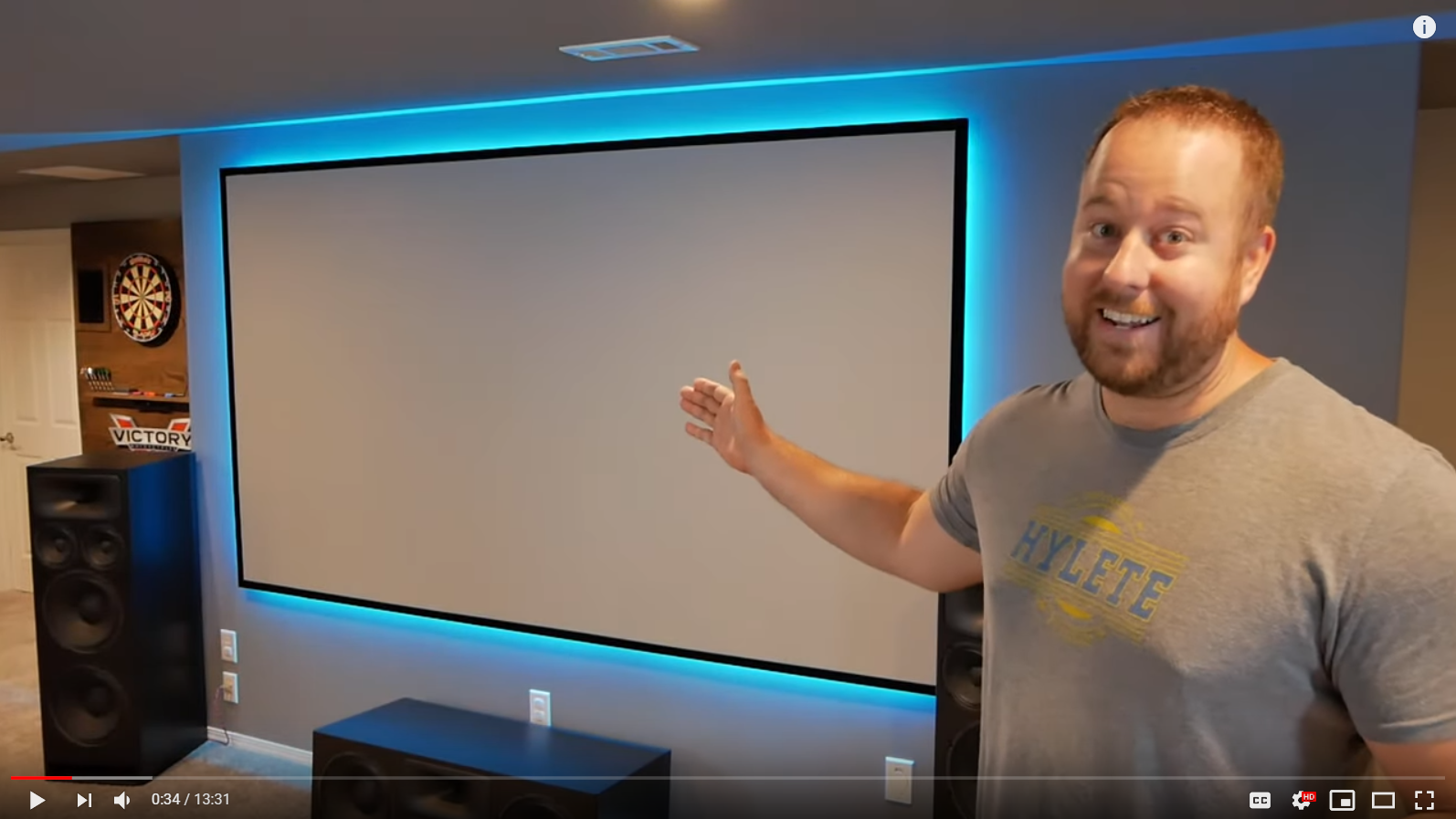 VIDEO: Life of Bliss – DIY Backlit Projector Screen