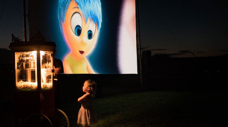 Milly's Entertainment with Carl's Projection Screen
