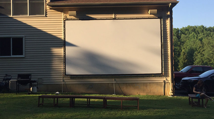 Outdoor movie screen