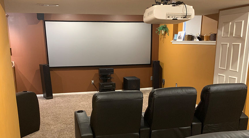 Ambient Light Rejecting screen from Carl's Place in Home Theater
