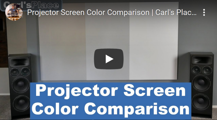 VIDEO: Life of Bliss – Projector Screen Color Comparison