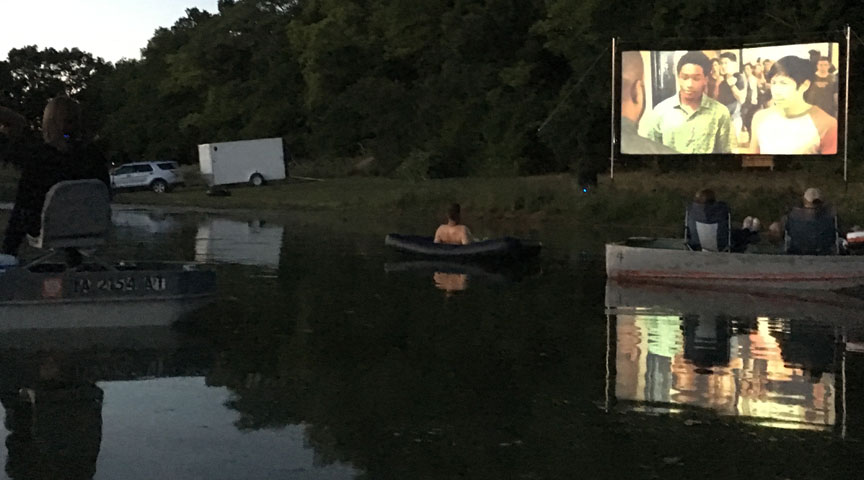 Milly's Entertainment with Carl's Projection Screen