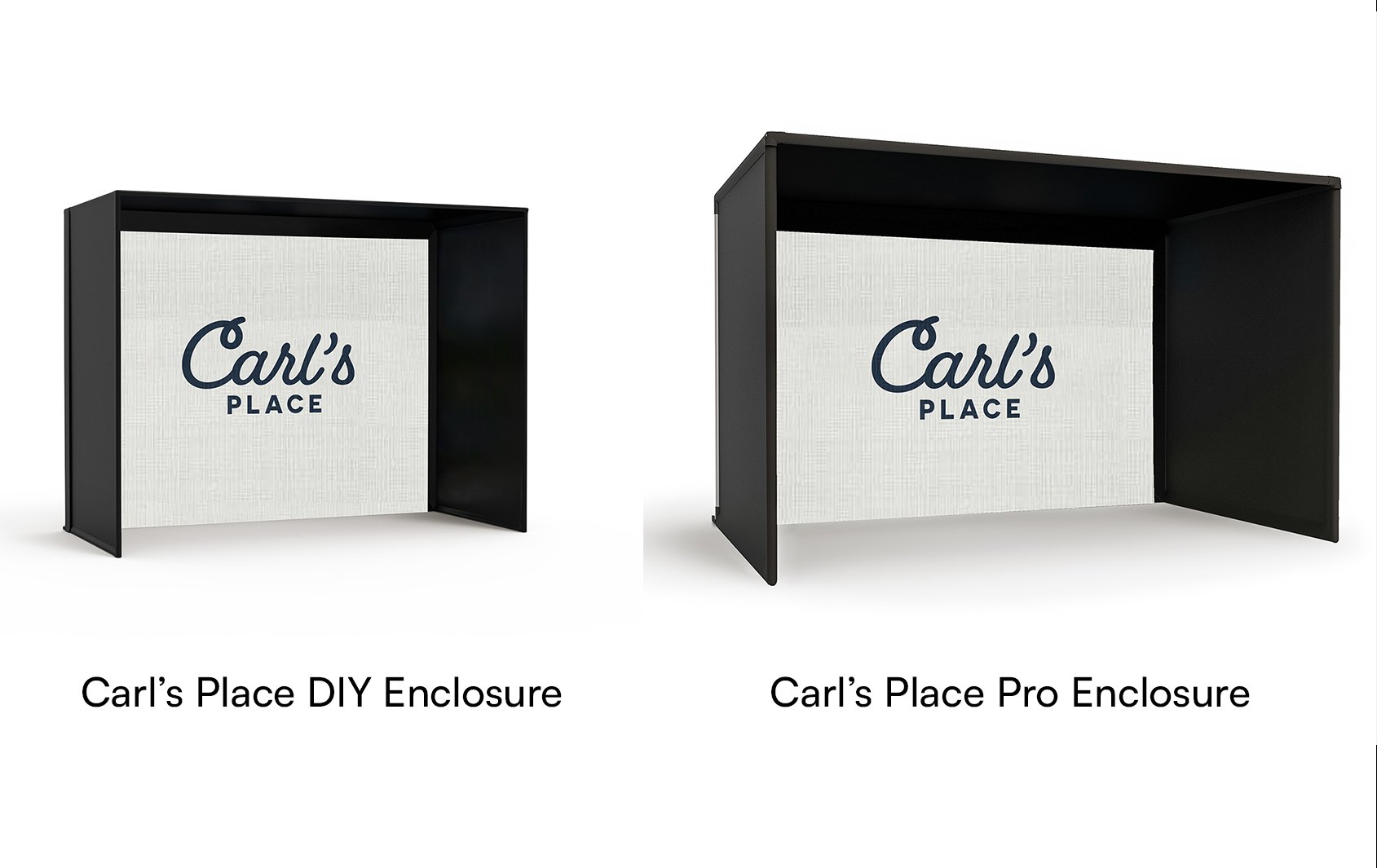 Carl's Place DIY and Pro Enclosure Size Comparison