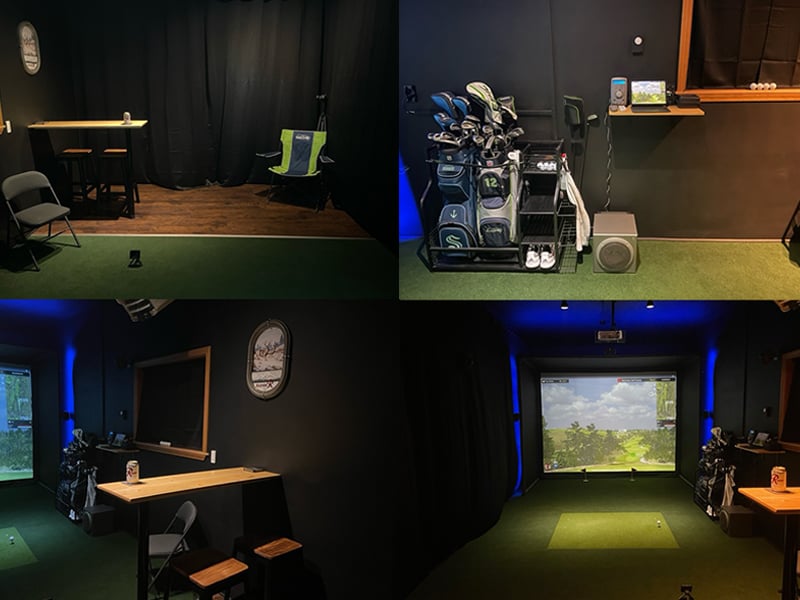 DIY home golf simulator setup