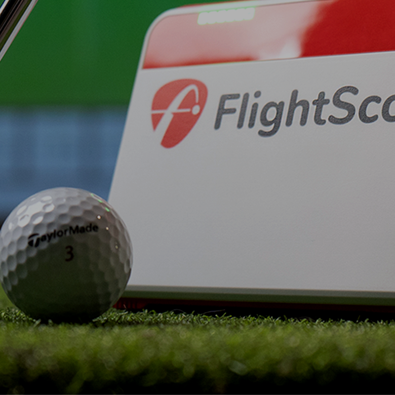 FlightScope launch monitor and golf simulator with TaylorMade 3 golf ball