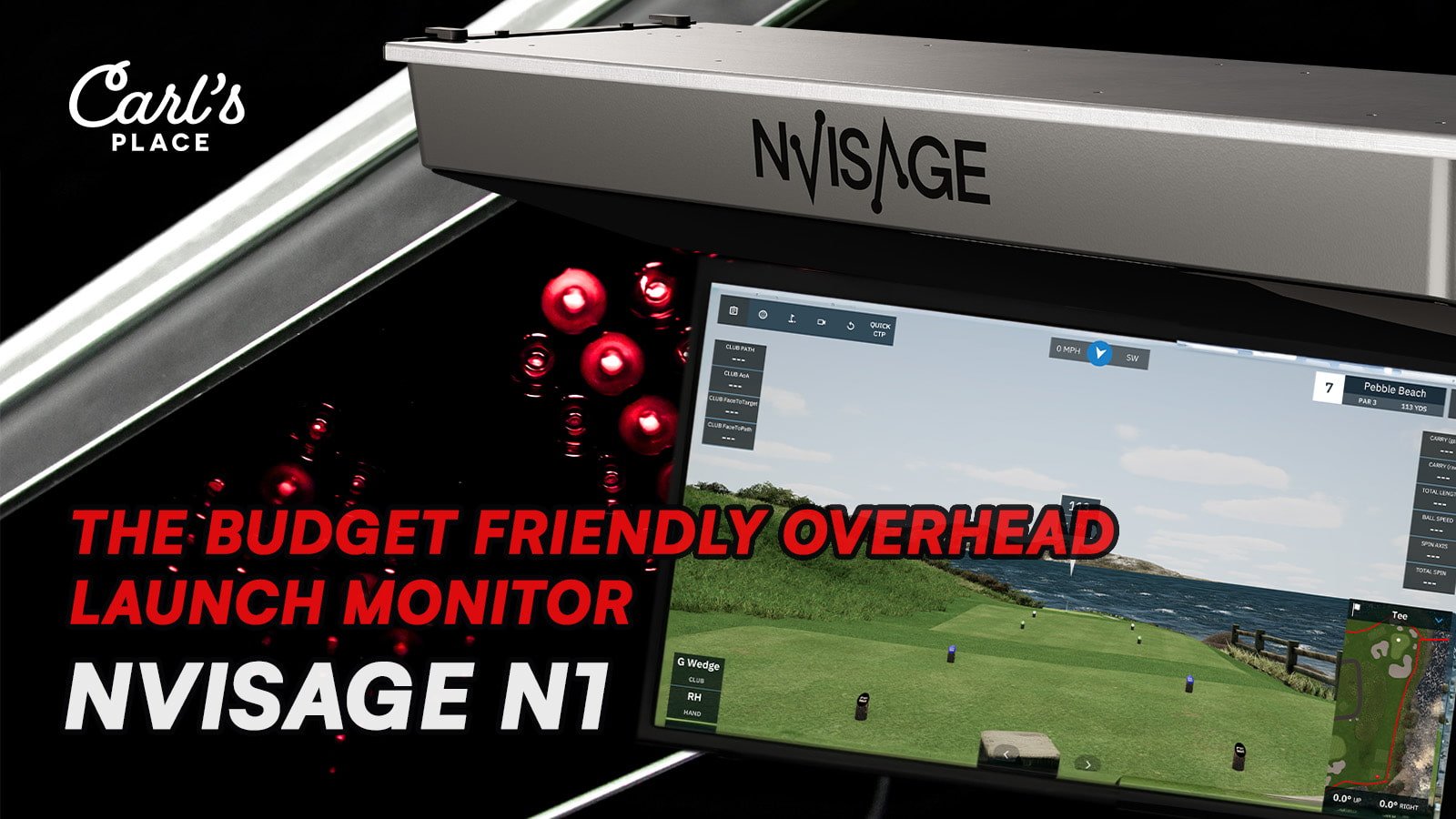 NVISAGE N1 - budget friendly overhead launch monitor