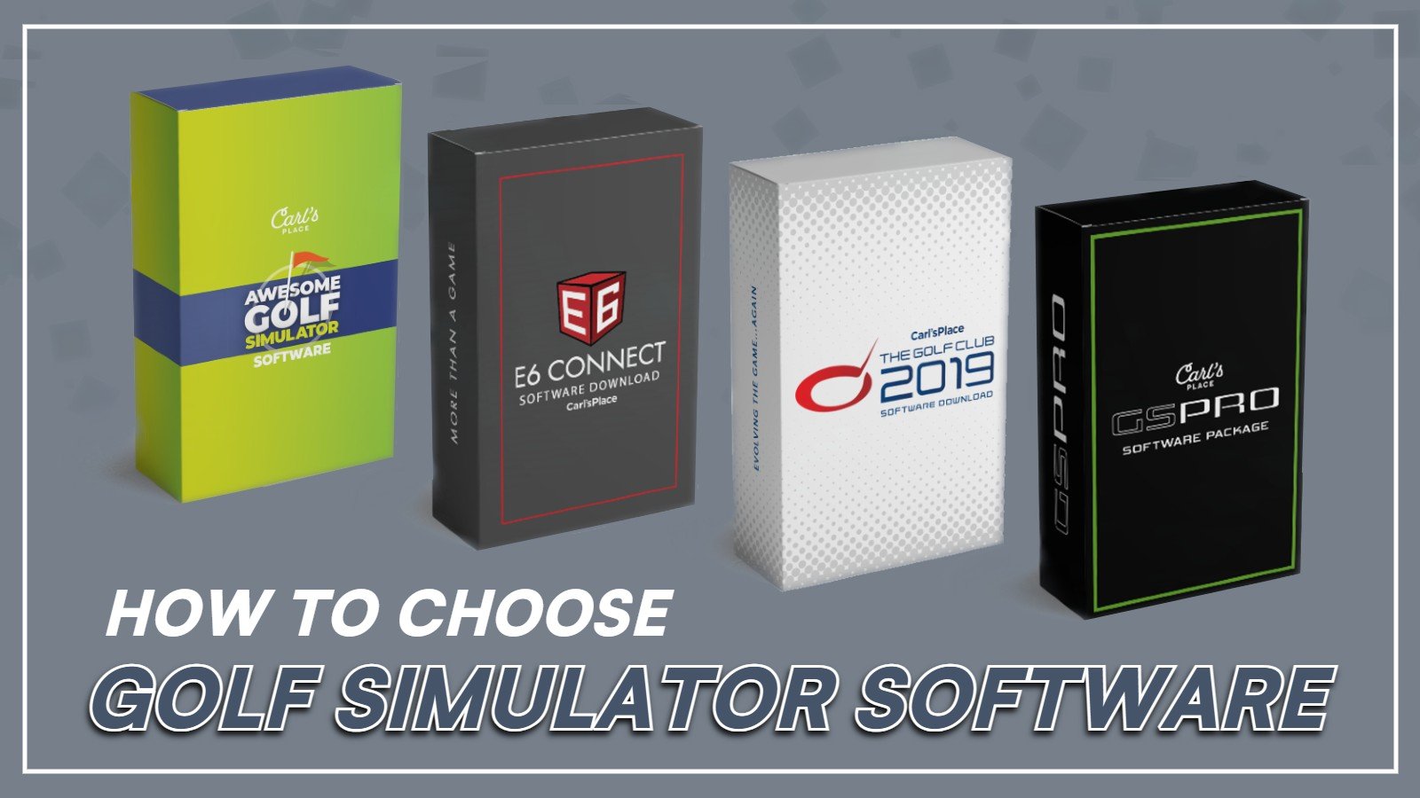Golf simulator software - which to choose